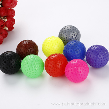 wholesale single color hollow plastic golf cat toys